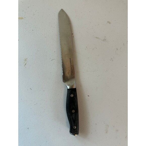 Pampered Chef PC High-Carbon German Steel Pakkawood Handle 8" Bread Knife - Picture 1 of 2